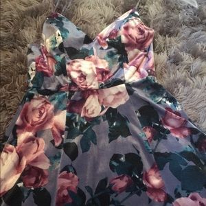 Floral Velvet Dress